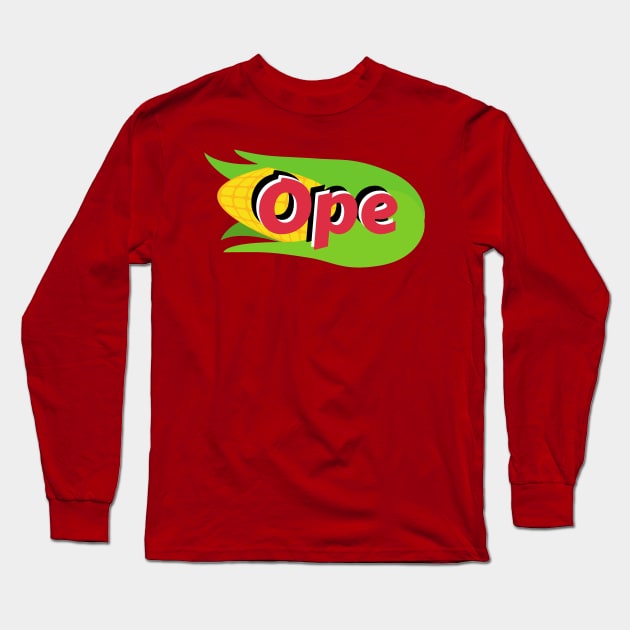 'Ope' Corn Long Sleeve T-Shirt by BestMidwest